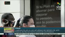 Chile: largas filas para el retiro anticipado de fondos de retiro