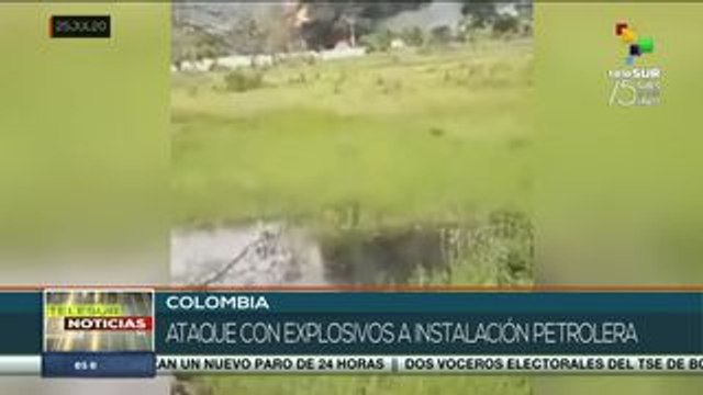 Colombia: atacan con explosivos una plataforma petrolera en Arauca