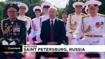Vladimir Putin leads Navy Day celebrations in Saint Petersburg