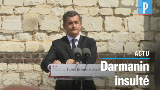 Darmanin insulté en plein discours d'hommage à Saint-Etienne-du-Rouvray