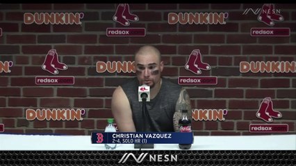 Red Sox Catcher Christian Vazquez Reacts To Boston's Loss To Orioles
