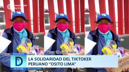 La solidaridad del Tiktoker peruano Osito Lima | Domingo al Día