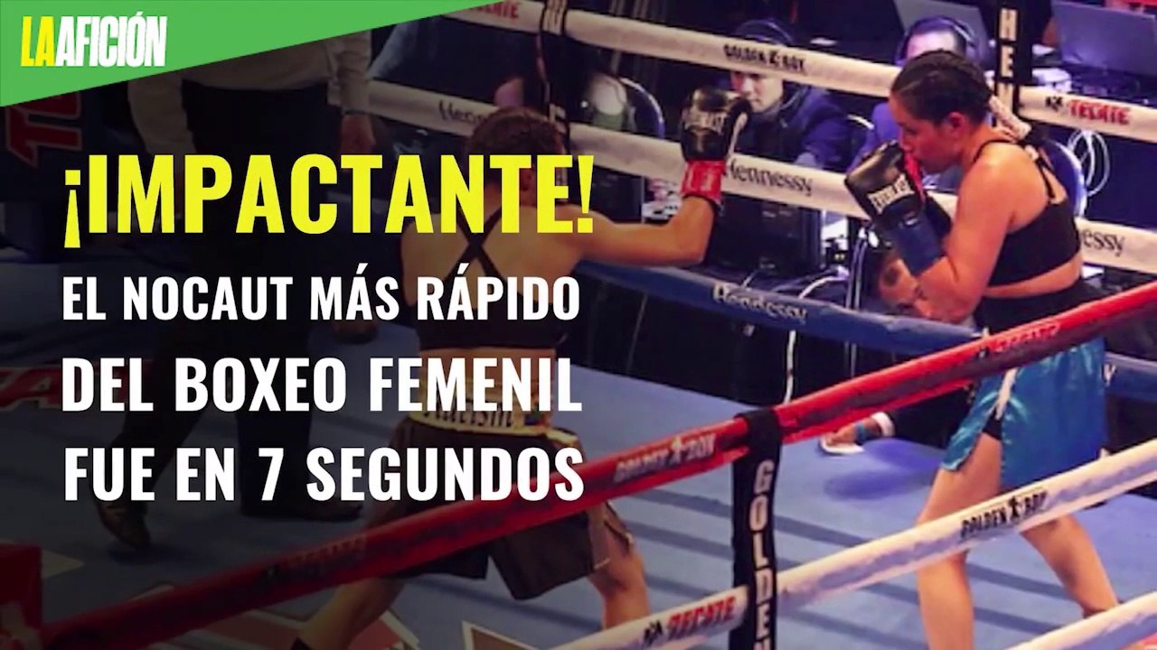 ¡Impactante! El nocaut más rápido del boxeo femenil fue en 7 segundos