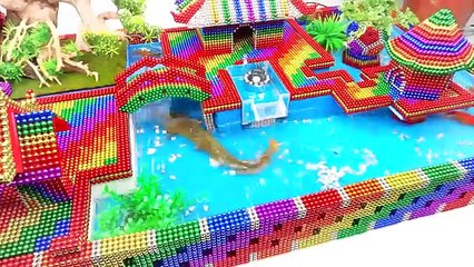 How To Make Japanese Mansion Diorama Aquarium From Magnetic Balls