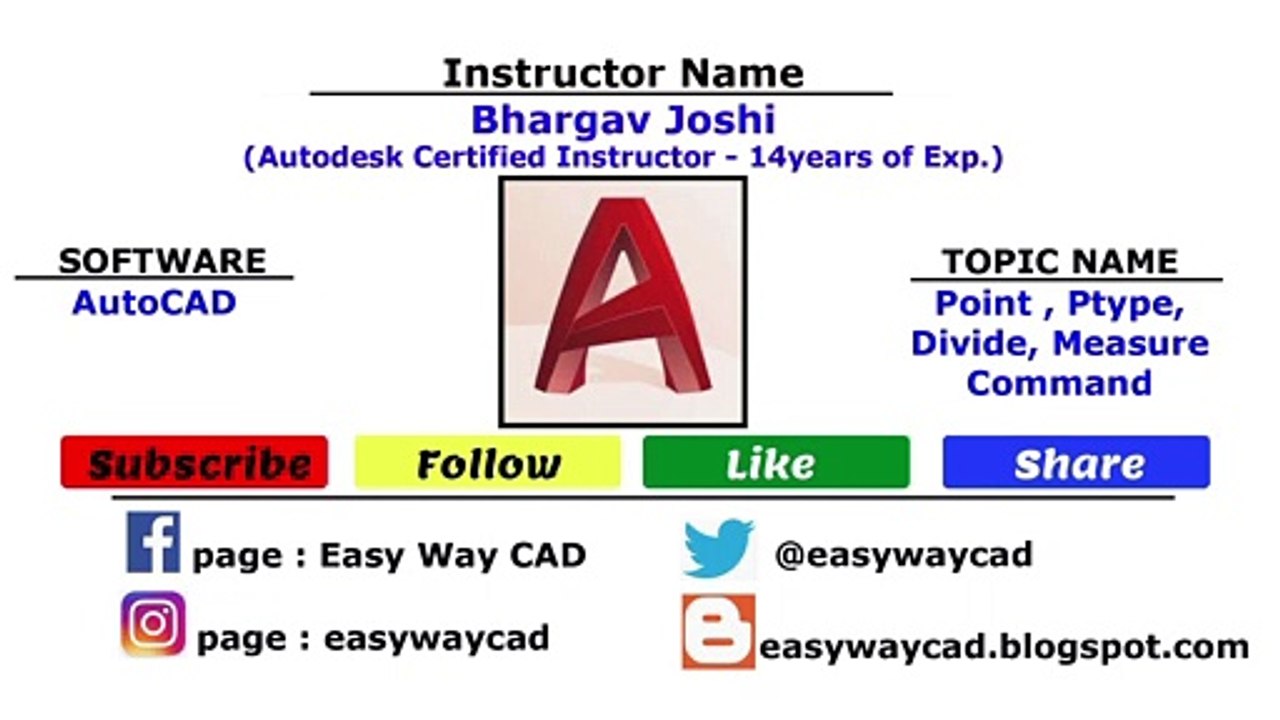 How to Use Divide & Measure Command. How to Specify Point & Changing Point styles.
