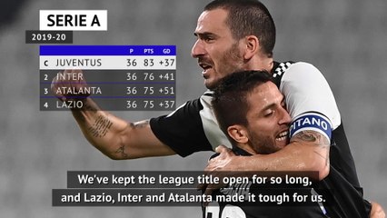 Télécharger la video: Nine titles in a row feels impossible to repeat - Juve's Bonucci