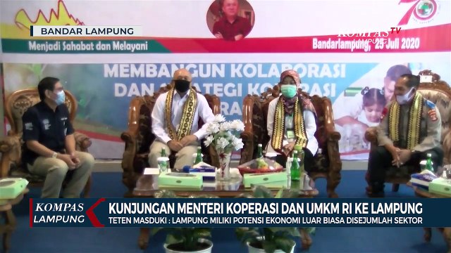 Kunjungan Menteri Koperasi dan UKM RI ke Lampung