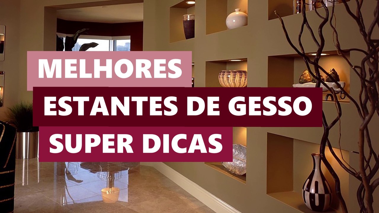 Melhores Estantes de Gesso para Sala e Quarto • Lolafá