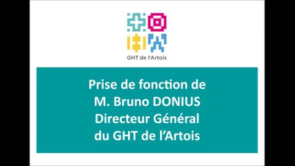 Prise de fonction de M. Bruno Donius, Directeur Général du GHT de l'Artois