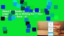 About For Books  On Writing Well: The Classic Guide to Writing Nonfiction  Best Sellers Rank : #1