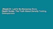 [Read] Dr. Lani's No-Nonsense Bone Health Guide: The Truth About Density Testing, Osteoporosis