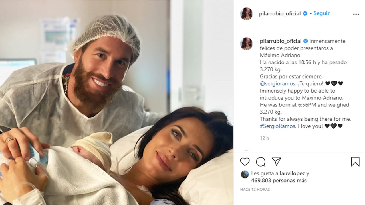 Pilar y Sergio anuncian la llegada de su cuarto hijo y revolucionan las redes con su nombre