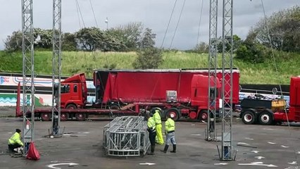 Big Kid Circus packing up as they prepare to finally leave Morecambe