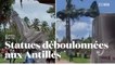 Deux nouvelles statues déboulonnées en Martinique