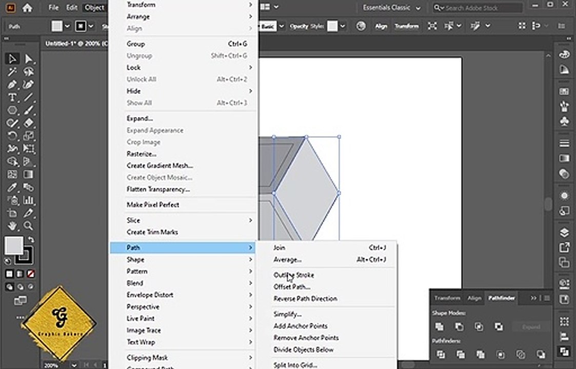 create hexagon impossible shapes in adobe illustrator