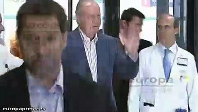 Rey Juan Carlos I tras su operación en 2012