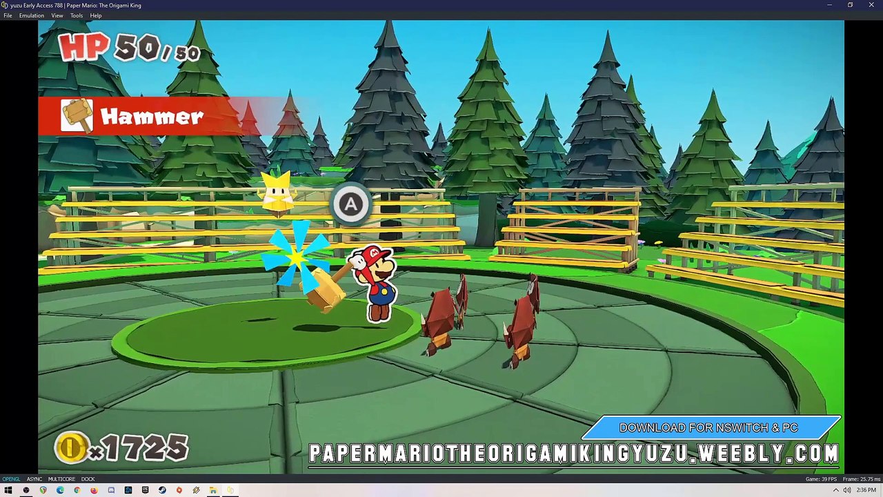 Yuzu switch emulator - Paper Mario The Origami King (MEGA link for emulator) Download