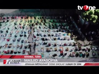 Suasana Salat Subuh di Masjid Ayasofya