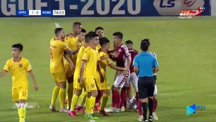 Thẻ đỏ vô duyên của Ngọc Thịnh đánh bay cơ hội của CLB TP. HCM trước Hồng Lĩnh Hà Tĩnh - NEXT SPORTS