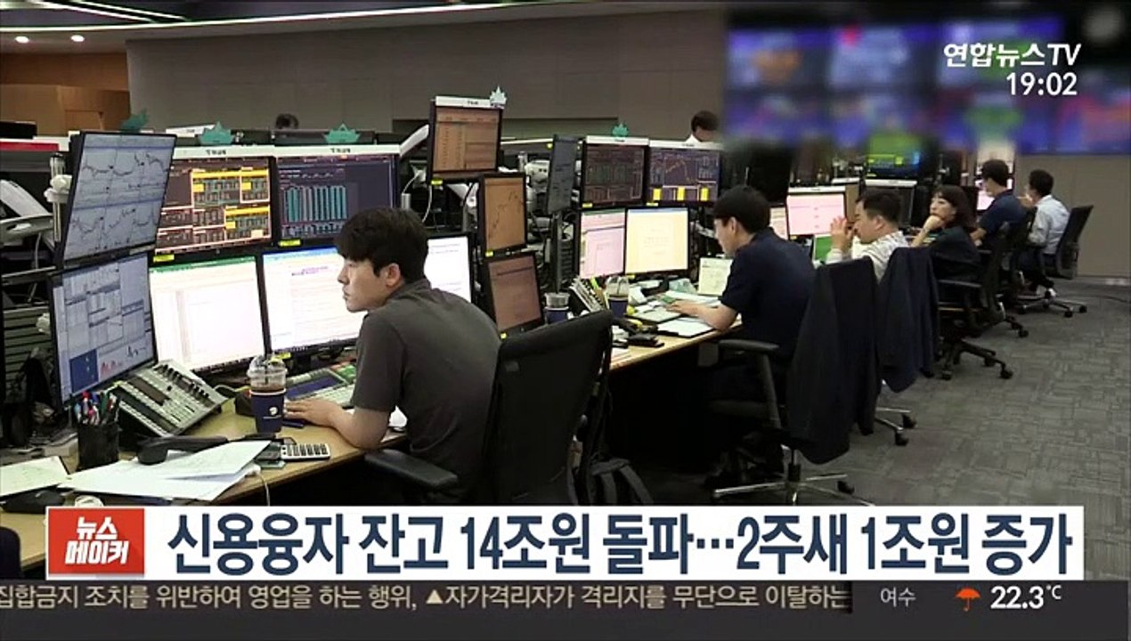 신용융자 잔고 14조원 돌파…2주새 1조원 증가
