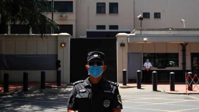 US flag lowered as consulate in Chengdu forced to close