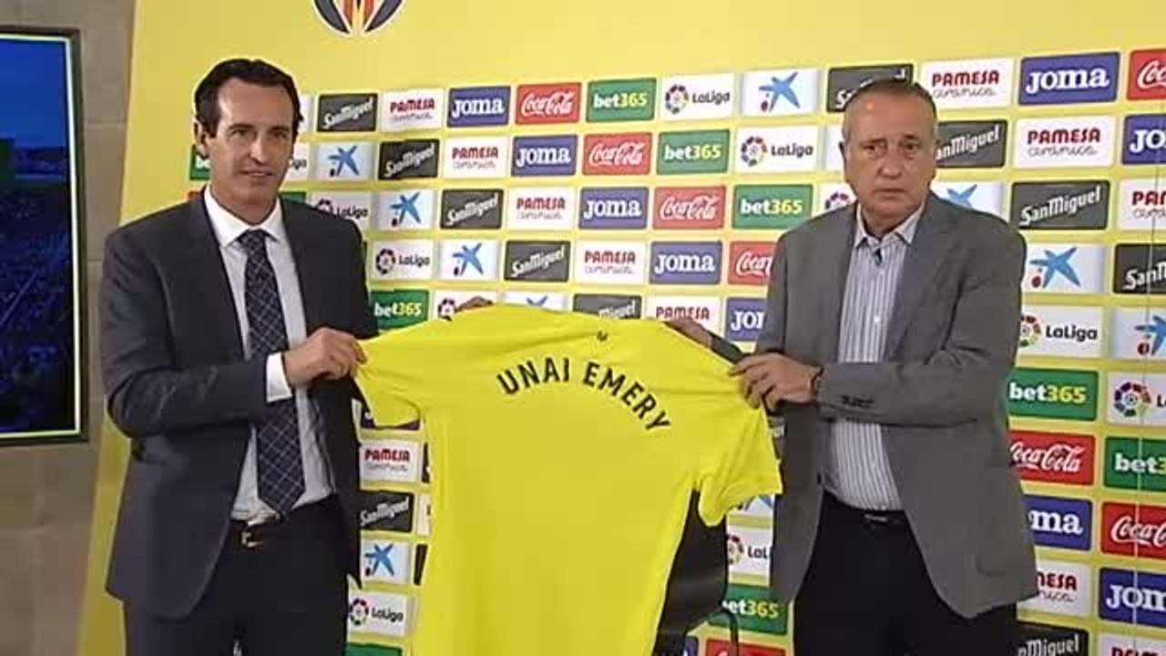 Unai Emery: "Sueño con ganar un título con el Villarreal"