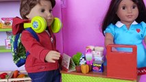 Baby dolls plays grocery shopping and supermarket toys!