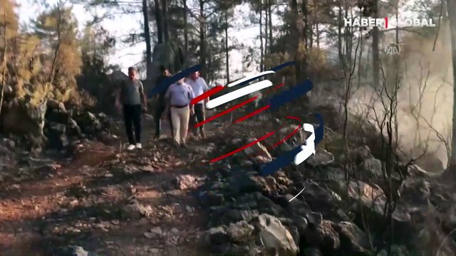 Mangal ateşi, 46 dönüm araziyi kül etti