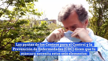 CDC: Tu máscara facial necesita estas características