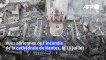 Images aériennes de l'incendie de la Cathédrale de Nantes