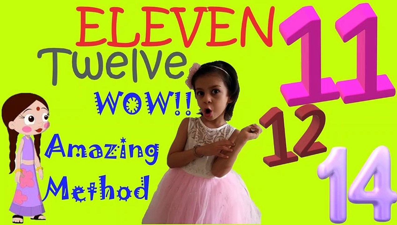 Different Way To Teach 11 to 20 Spellings By 4 Years Old Girl