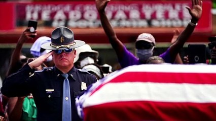 John Lewis crosses Alabama bridge one final time