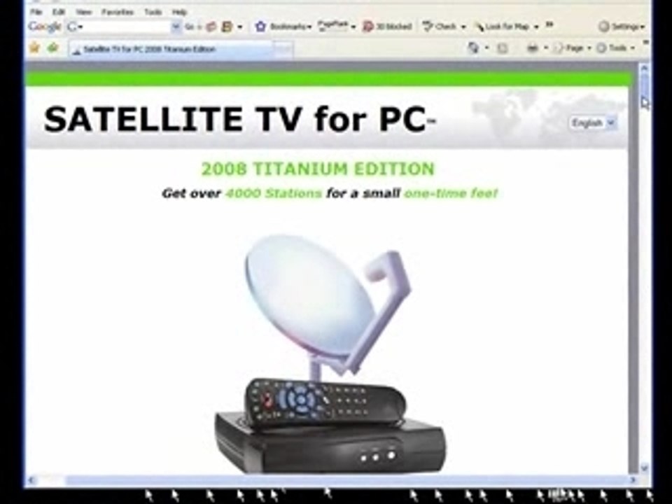 Satellite TV software with over 4000 channels and growing