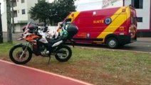 Siate atende ciclista ferida na Avenida Tancredo Neves