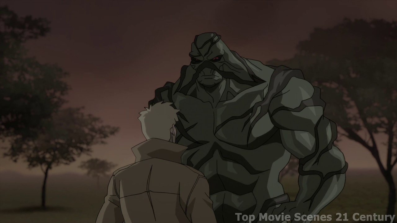 Justice League Dark: Apokolips War (2020) Swamp Thing Destroys Darkseid's Machine Scene [4K]