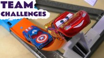 Hot Wheels Team Challenges Full Episodes English with Disney Pixar Cars Lightning McQueen plus Marvel Avengers and Funny Funlings in these Toy Story Racing videos for Kids