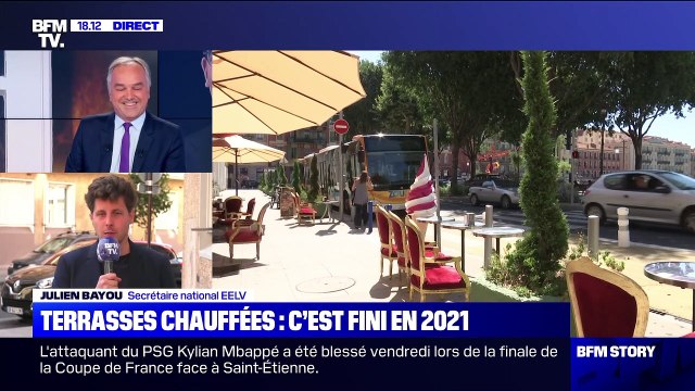 Story 4: Julien Bayou réagit à l’interdiction des terrasses chauffées en 2021 - 27/07