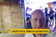 Iquitos: concierto virtual terminó en concurrida fiesta pese a pandemia de la COVID-19