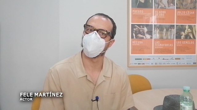 Entrevista a Fele Martínez, uno de los protagonistas de Anfitrión , comedia estrenada en el Festival de Teatro Clásico de Mérida