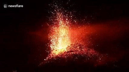 Pacaya volcano eruption spills molten lava in Guatemala