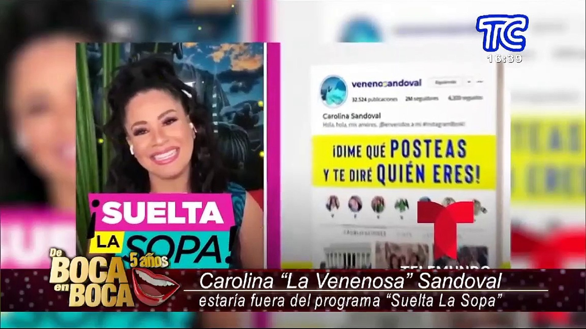 Carolina La venenosa Sandoval estaría fuera del programa Suelta la Sopa  por esta insólita razón - Vídeo Dailymotion