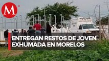 Entrega FGE los restos de joven exhumada de fosas de Tetelcingo, Morelos