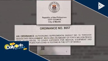 Manila LGU, naglaan ng P40-M para sa CoVID-19 mass testing