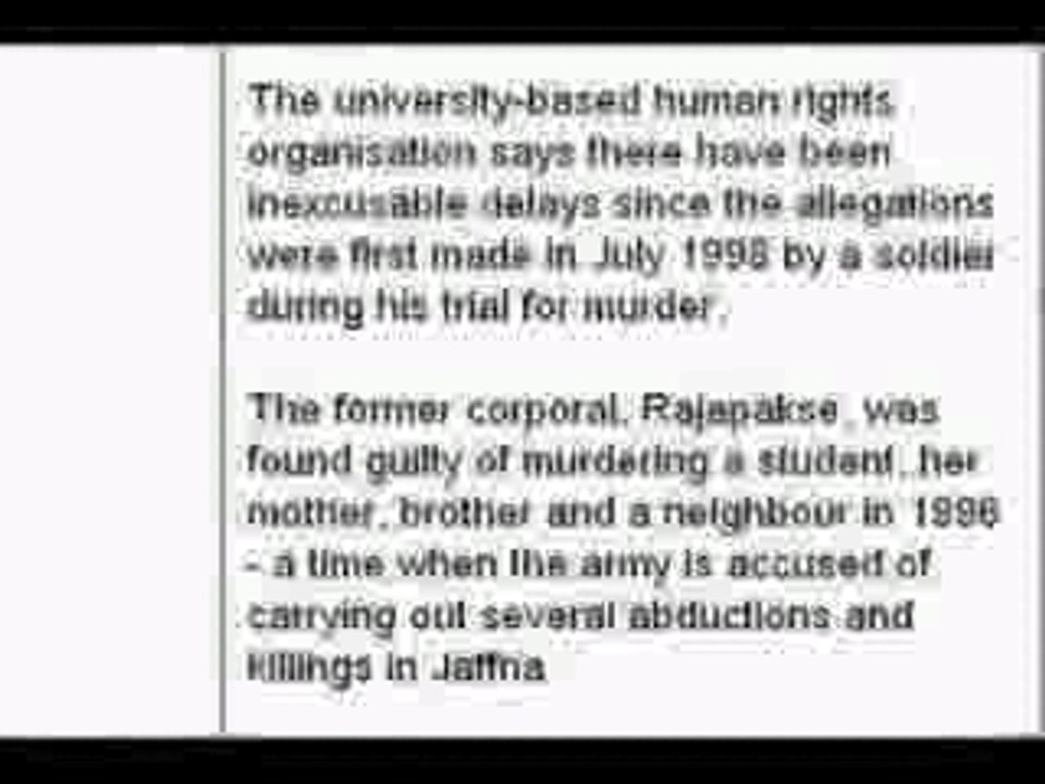 Mass Grave in Chemmani and SLA's involvement