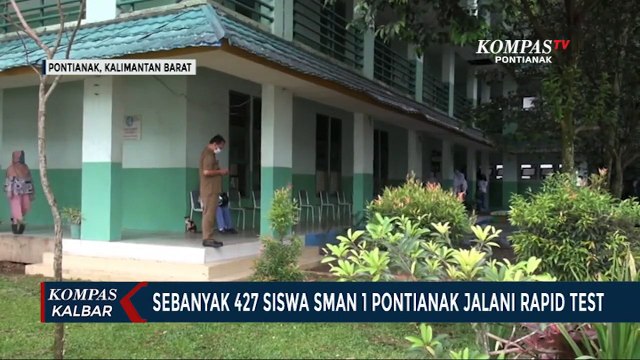 Siswa SMA Negeri 1 Pontianak Jalani Rapid Test