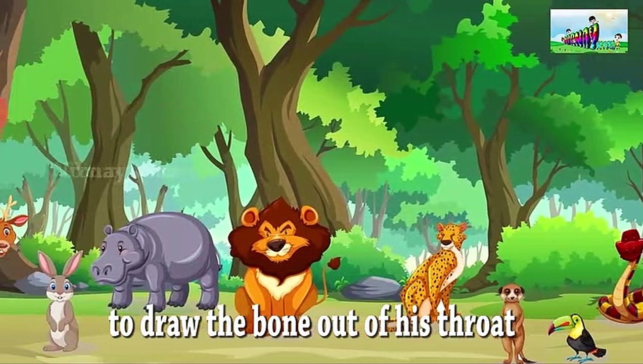 A bone got struck in the fox's throat : animated stories for kids