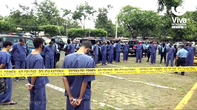 Policía de Nicaragua captura a 99 delincuentes en un fuerte operativo