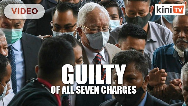 SRC trial- Najib guilty of all seven charges