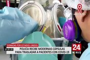 Estados Unidos donó al Perú modernas cápsulas para trasladar a pacientes infectados
