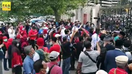 ◤SRC洗钱案◢纳吉支持者  高喊“释放纳吉”